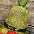 Meditation Green Emerald Buddha Statue Armor Gold Winter 18cm Thai Amulet #17243