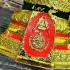 Meditation Green Emerald Buddha Statue Armor Gold Winter 18cm Thai Amulet #17243