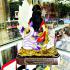 Large Statue Lady Nine Tail Fox Kumiho Kitsune Thai Amulet Lp Neramit Red #17250