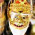 Helmet Head Mask 3eye Lersri Tafai Long Beard Thai Amulet Gold Watbangpha #17259