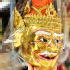 Helmet Khon Hermit Mask Porkae Lersri Master Head Thai Amulet Watbangpha #17260