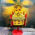Lersri Pooseir Saming Tiger Head Helmet Hermit Mask Watbangpha Thai Amulet 17261