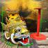 Lersri Pooseir Saming Tiger Head Helmet Hermit Mask Watbangpha Thai Amulet 17261