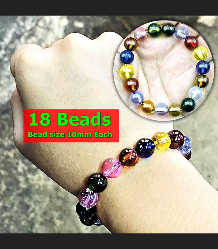 Bracelet Naga Eye Leklai Healing Stone Gem Crystal Lp Somporn Thai Amulet 17270