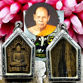 Wooden Khunpaen Charming Fortune Orgusm Lust Love Sin Be2565 Thai Amulet #17271