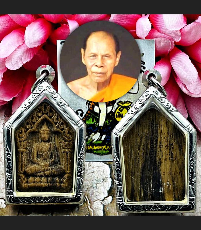 Wooden Khunpaen Charming Fortune Orgusm Lust Love Sin Be2565 Thai Amulet #17271