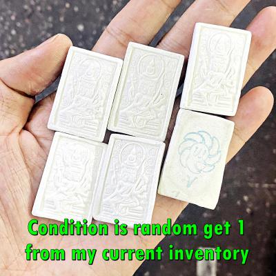 Somdej Buddha Over PhaPhom 4face Behind Wheel Seal Doo Be2517 Thai Amulet #17292