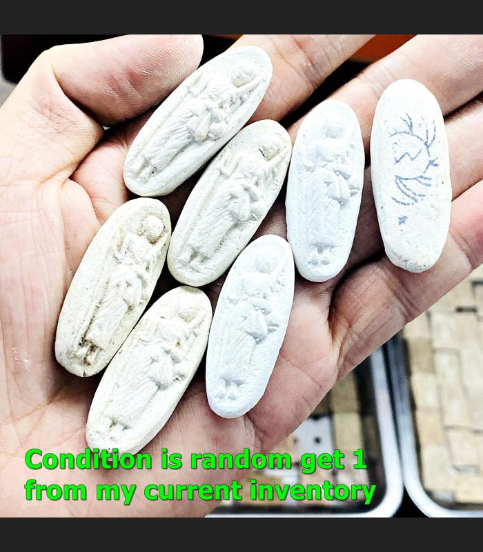 Sivali Walking Wealth Rich Behind Wheel Seal Lp Doo Watsakae Thai Amulet #17299