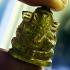 Pikanet Naga Eye Ganesha Elephant Leklai Stone Green KruHod Thai Amulet #17305