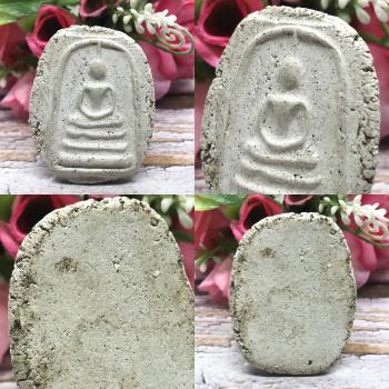 Ancient 100y Somdej Toh Wat Rakang Oval Edge Non Cut Phim Yai Thai Amulet #17311