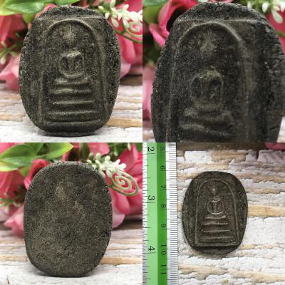 Ancient 100y Black Somdej Toh Wat Rakang Non Cut Edge Phim Yai Thai Amulet 17313