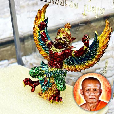 Powerful Krut Garuda Half Man Bird Lucky Protection Yod Be2565 Thai Amulet 17316
