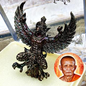 Leklai Krut Garuda Half Bird Fortune Control Mind Yod Be2565 Thai Amulet #17317