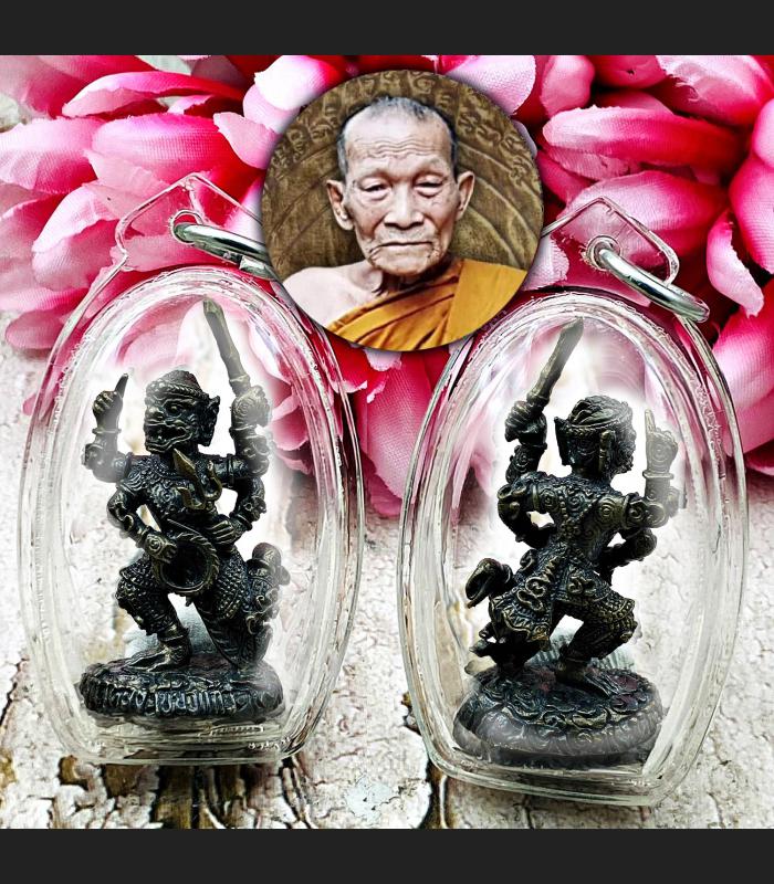 Monkey King Hanuman 4hand Victory Weapon Lp Kalong Be2549 Nawa Thai Amulet 17337