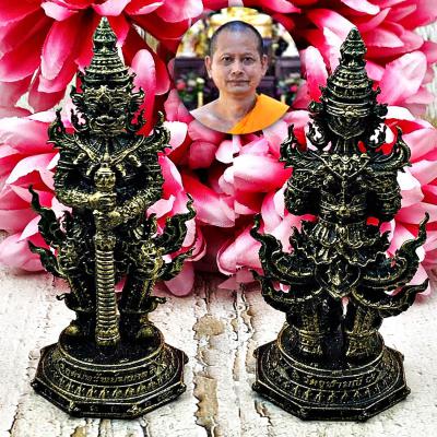 Statue Wessuwan Protection Life Mass Chant Be2563 Watjulamani Thai Amulet #17340