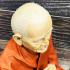 Lifelike Wax Art Monk Statue Praying 28cm Somdej Toh Watrakang Thai Amulet 17348 FINE BUDHAJARN TOH PHOM-MA-RANG-SI PRAYING CHANT 9 INCH