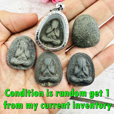 Close Eye Pidta KaNokKang Black 2t Rich Wealth Lp Toh Be2522 Thai Amulet #17349