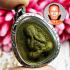 Close Eye Pidta KaNokKang Yellow Oil Rich Wealth Lp Toh Be2522 Thai Amulet 17350