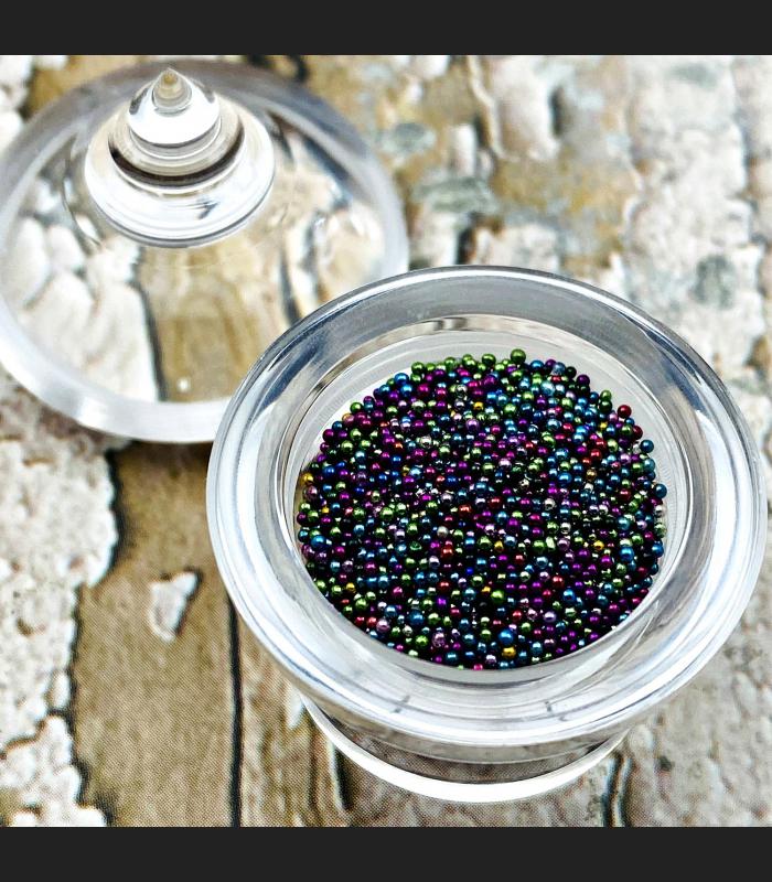 Mix Sarira Relic Holy Sacred Nature Crystal Bead Stupa Rainbow Thai Amulet 17354