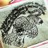 Pendant Leather Mighty Tiger Magic Protection Pern Watbangpha Thai Amulet #17359