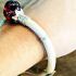 Bracelet Naga Eye Leklai Healing Stone Elephant Tail Silver Thai Amulet #17360