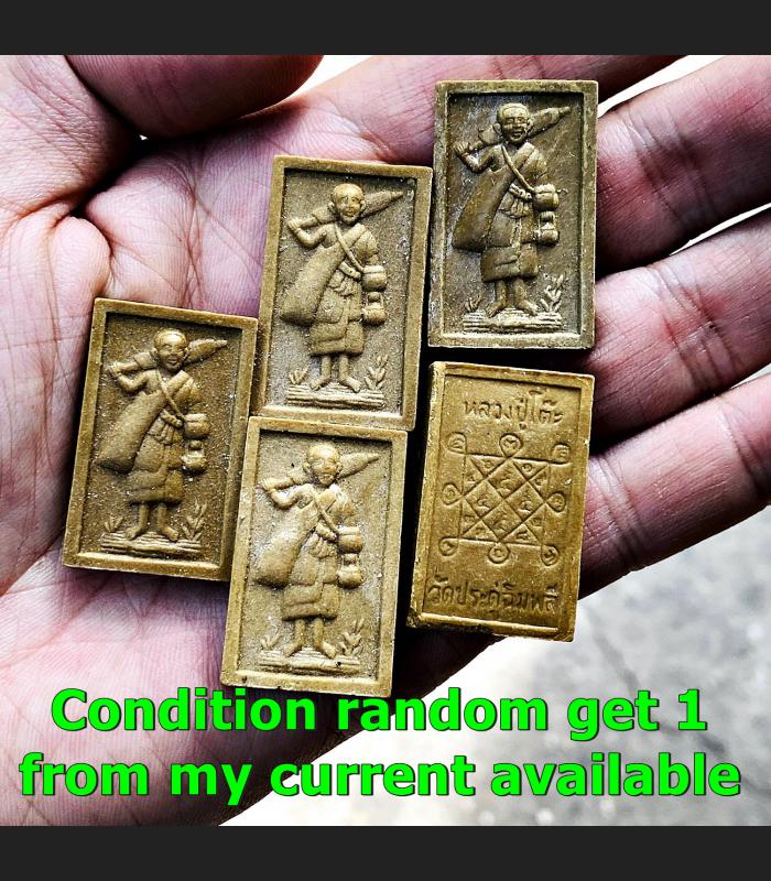 Somdej Walking Sivali Deity Wish Windfall Lp Toh Be2521 Yellow Thai Amulet 17383