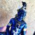Hermit Statue Lersri Ngung Wealth Money Gamble Nikom Kom Blue Thai Amulet #17387