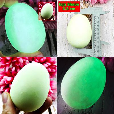 Leklai Healing Egg Shape Protection Life Glow In Dark Somporn Thai Amulet #17392
