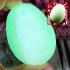 Leklai Healing Egg Shape Protection Life Glow In Dark Somporn Thai Amulet #17392