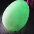 Leklai Healing Egg Shape Protection Life Glow In Dark Somporn Thai Amulet #17392