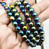 Necklace 8mm Leklai Mala 108 Beads Magnetic Rainbow Somporn Thai Amulet #17426