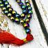 Necklace 8mm Leklai Mala 108 Beads Magnetic Rainbow Somporn Thai Amulet #17426
