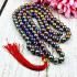 Necklace 10mm Mala Leklai 108 Beads Protection Rainbow Somporn Thai Amulet 17427