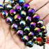 Necklace 12mm Leklai Mala 108 Beads Immortal Rainbow Somporn Thai Amulet #17428