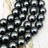 Necklace 12mm Leklai Mala 108 Beads Magnetic Black Somporn Thai Amulet #17430