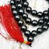 Necklace 12mm Leklai Mala 108 Beads Magnetic Black Somporn Thai Amulet #17430