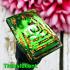 Somdej Toh Watrakang Leklai Nageye Green Double Side Protect Thai Amulet #17433