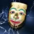 Khon Mask Palak Magic God Mercy Charming Gold Face Lp Udomsap Thai Amulet #17443