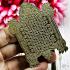 Yantra Plates Mobile Pocket Wallet Fortune Turtle WatBangpha Thai Amulet #17444