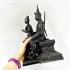 Khunpean Hold Lady Statue Great Gambling Fortune Lp Key Be2557 Thai Amulet 17446
