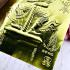 Yantra x5pcs Plates Pocket Wallet Fortune Wessuwan Watbangpha Thai Amulet #17455