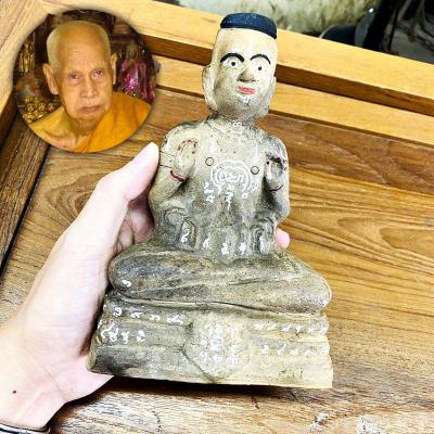 Clay Ash Statue Jaosua Wealth Lp Yam Guman ThongZubDho Be2549 Thai Amulet 17470