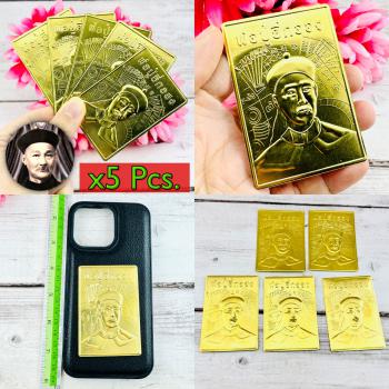 Yantra 5pcs Plates Phone Gambling Casino God Father Ergerfong Thai Amulet 17472