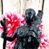 Bronze Statue Sivali Walking Deity Wealthy Fortune Lp Key 20Cm Thai Amulet 17489