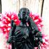 Bronze Statue Sivali Walking Deity Wealthy Fortune Lp Key 20Cm Thai Amulet 17489