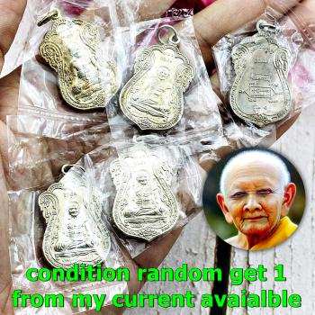 Alpacca Medal Wealth Fortune Lp Hong Kudsa 1st Batch Be2541 Thai Amulet #17490