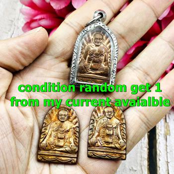 Medal Sumkor Change Fortune Become Millionaire Lp Hong Be2541 Thai Amulet #17502