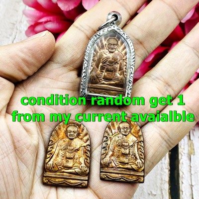 Medal Sumkor Change Fortune Become Millionaire Lp Hong Be2541 Thai Amulet #17502