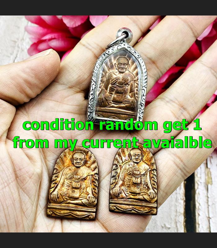 Medal Sumkor Change Fortune Become Millionaire Lp Hong Be2541 Thai Amulet #17502