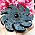 Rowel Chakra Wheel Blade Leklai Protect Somporn Kotpi Rainbow Thai Amulet #17513
